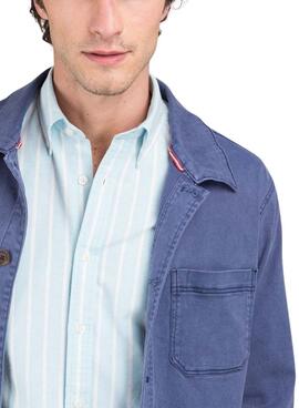 Chemise surchemise El Ganso Garment bleu marine pour homme