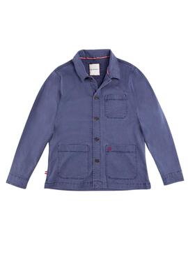 Chemise surchemise El Ganso Garment bleu marine pour homme