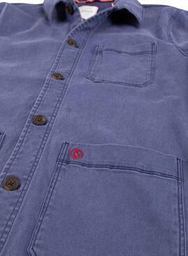 Chemise surchemise El Ganso Garment bleu marine pour homme