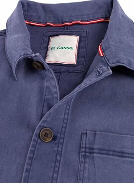 Chemise surchemise El Ganso Garment bleu marine pour homme