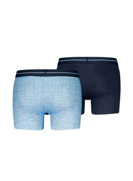 Pack de caleçons Levis Décharge bleu pour homme
