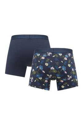 Pack de caleçons Levi's Flower bleu marine pour homme