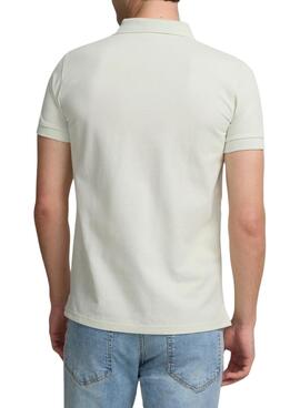 Polo Silbon Classique unie vert pour homme