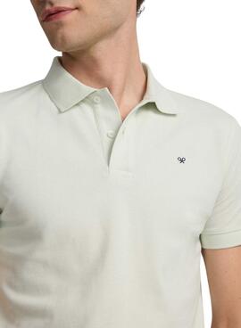 Polo Silbon Classique unie vert pour homme