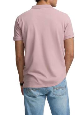 Polo Silbon Clásico Liso rose pour homme