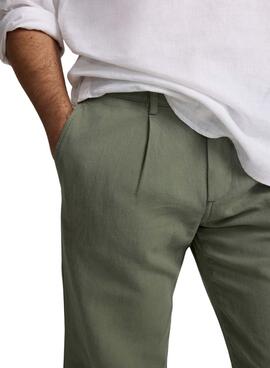 Pantalon Silbon Sport Chino Liso vert pour homme