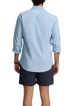 Maillot de bain unie marine Silbon pour homme