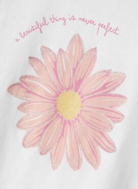 T-shirt Name It Elka blanc pour fille