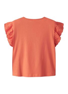 T-shirt Name It Rejaline orange pour fille
