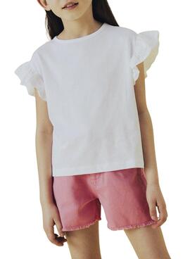 T-shirt Name It Rejaline blanc pour fille