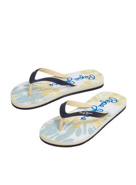 Tongs Pepe Jeans Dosert imprimées pour garçon.