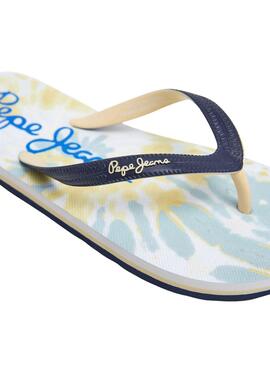 Tongs Pepe Jeans Dosert imprimées pour garçon.