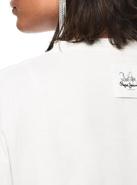T-Shirt Pepe Jeans Mimi Dua Lipa Blanc 