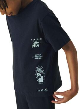 T-shirt Name It Irlan marine pour enfant.