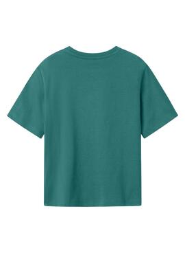 T-shirt Name It Irlan vert pour garçon.