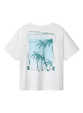 T-shirt Name It Irlan blanc pour garçon