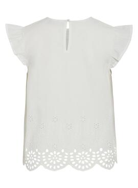 Blouse Vila Vihortensa blanc pour femme