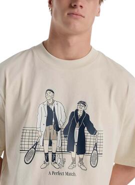 T-shirt New Balance A Perfect Match beige pour homme
