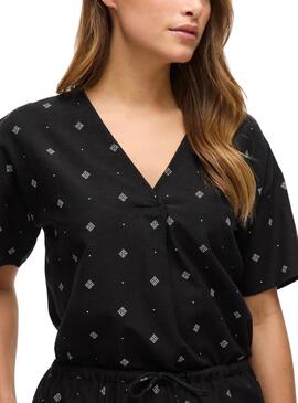 Blouse Vila Viprisilla noir pour femme
