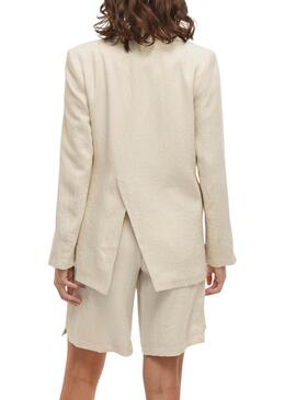 Blazer Vila Viflea beige pour femme