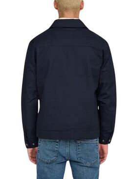 Veste de chasse Only and Sons Ralph bleu marine pour homme