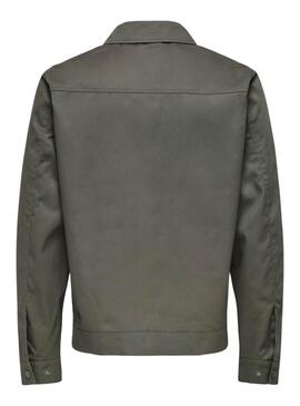 Veste de chasse Only and Sons Ralph vert pour homme
