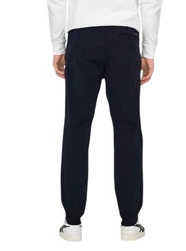 Pantalon Ony and Sons Linus Taper bleu marine pour homme