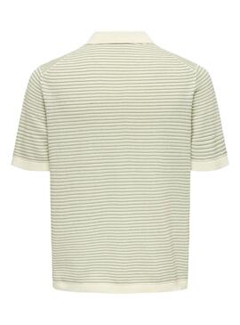  Polo Only and Sons Kian vert et beige pour homme