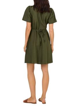 Robe Only Vita verte pour femme