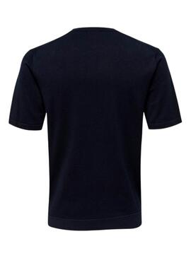 Maillot en tricot Only and Sons Wyler marine pour homme