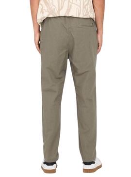 Pantalon Only and Sons Linus vert pour homme