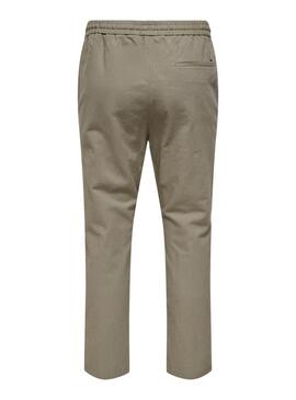 Pantalon Only and Sons Linus vert pour homme