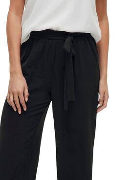Pantalons Vila Vijosa negro culotte pour femme