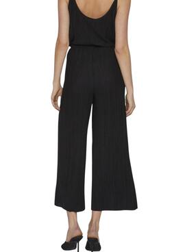 Pantalons Vila Viplisa plissé noir pour femme