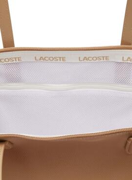 Sac à main Lacoste Tote Beige pour Femme