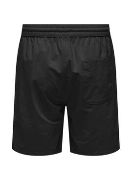 Bermudes Seulement  Only and Sons  noir pour homme