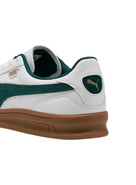 Chaussures Puma Indoor blanches et vertes pour hommes