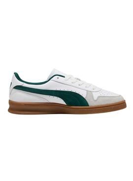 Chaussures Puma Indoor blanches et vertes pour hommes