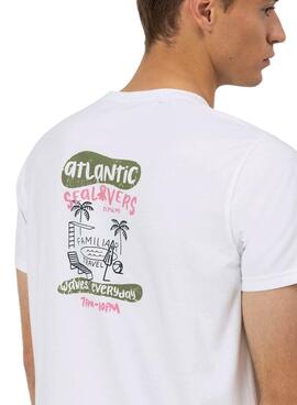 T-shirt El Pulpo Travel Family blanc pour homme