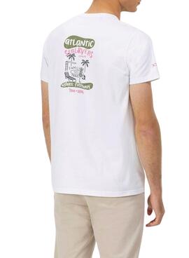 T-shirt El Pulpo Travel Family blanc pour homme