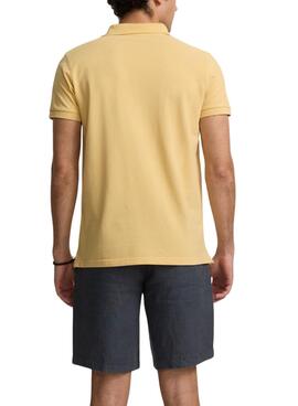 Polo Silbon Classique jaune pour homme