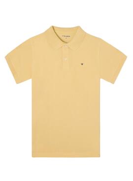 Polo Silbon Classique jaune pour homme