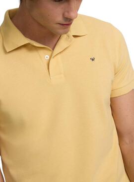 Polo Silbon Classique jaune pour homme