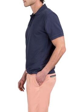 Polo El Ganso teint en bleu marine pour homme