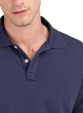 Polo El Ganso teint en bleu marine pour homme