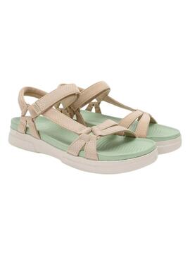 Sandales Walkin Pitas Claire beige pour femme