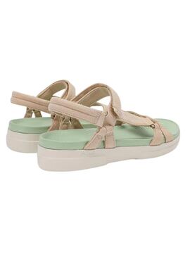 Sandales Walkin Pitas Claire beige pour femme