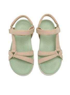Sandales Walkin Pitas Claire beige pour femme