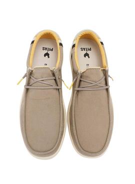 Chaussures Walkin Pitas Canna taupe pour homme