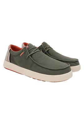 Chaussures Walkin Pitas Canna vertes pour homme.